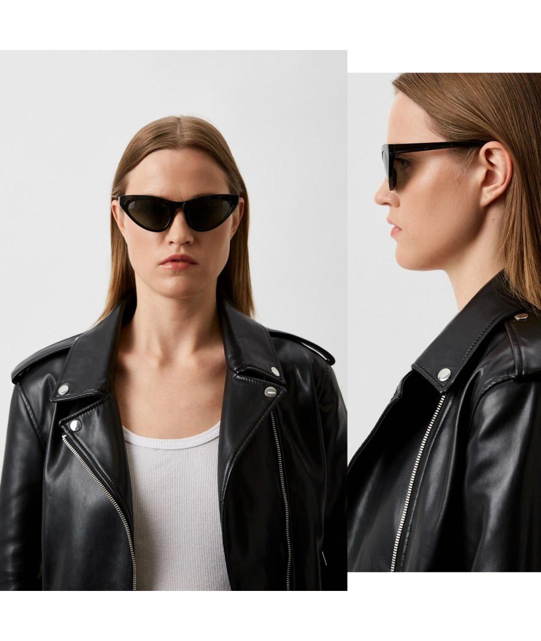 MAISON MARGIELA Черные пластиковые солнцезащитные очки, фото 2