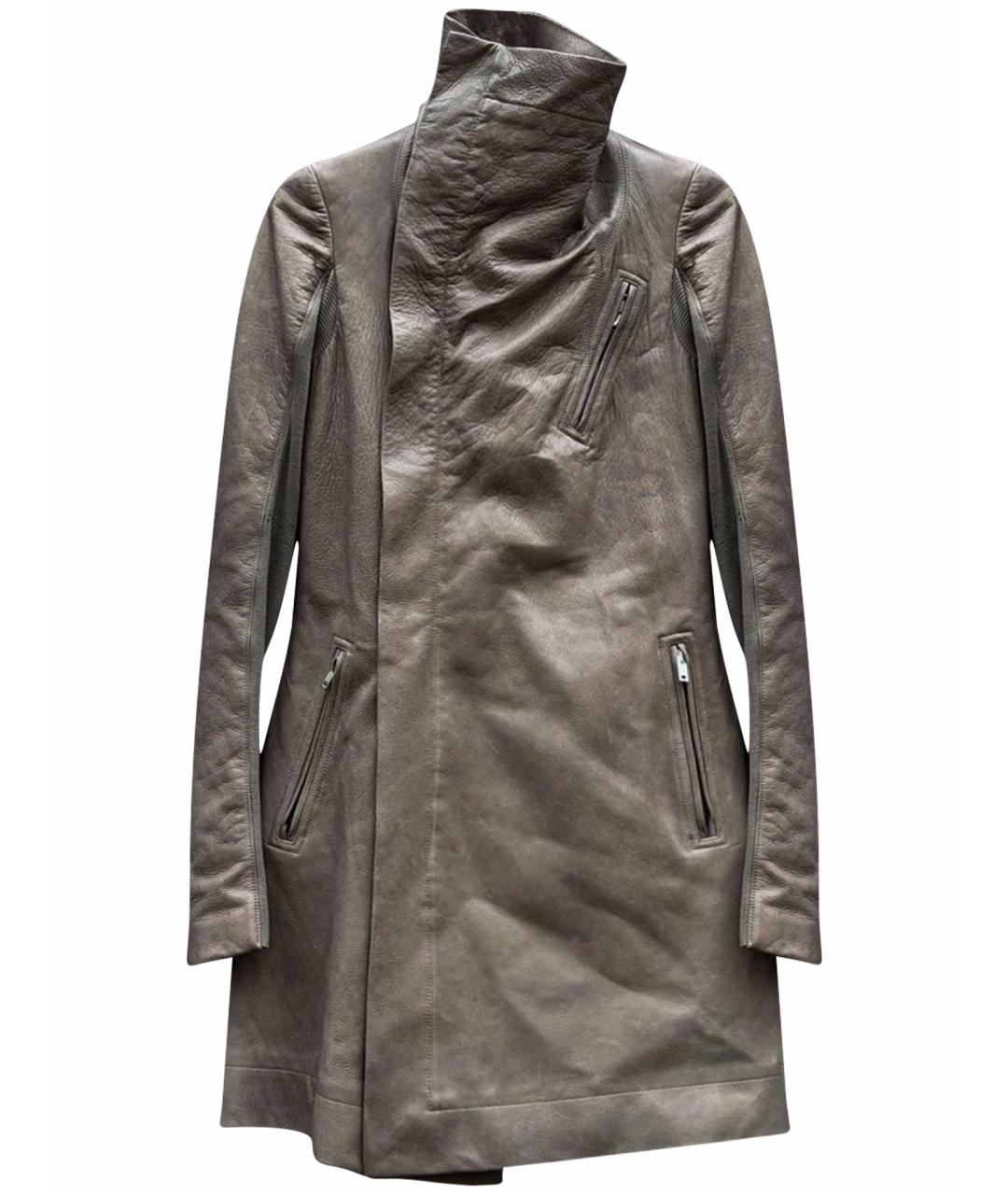 RICK OWENS Кожаное пальто, фото 1