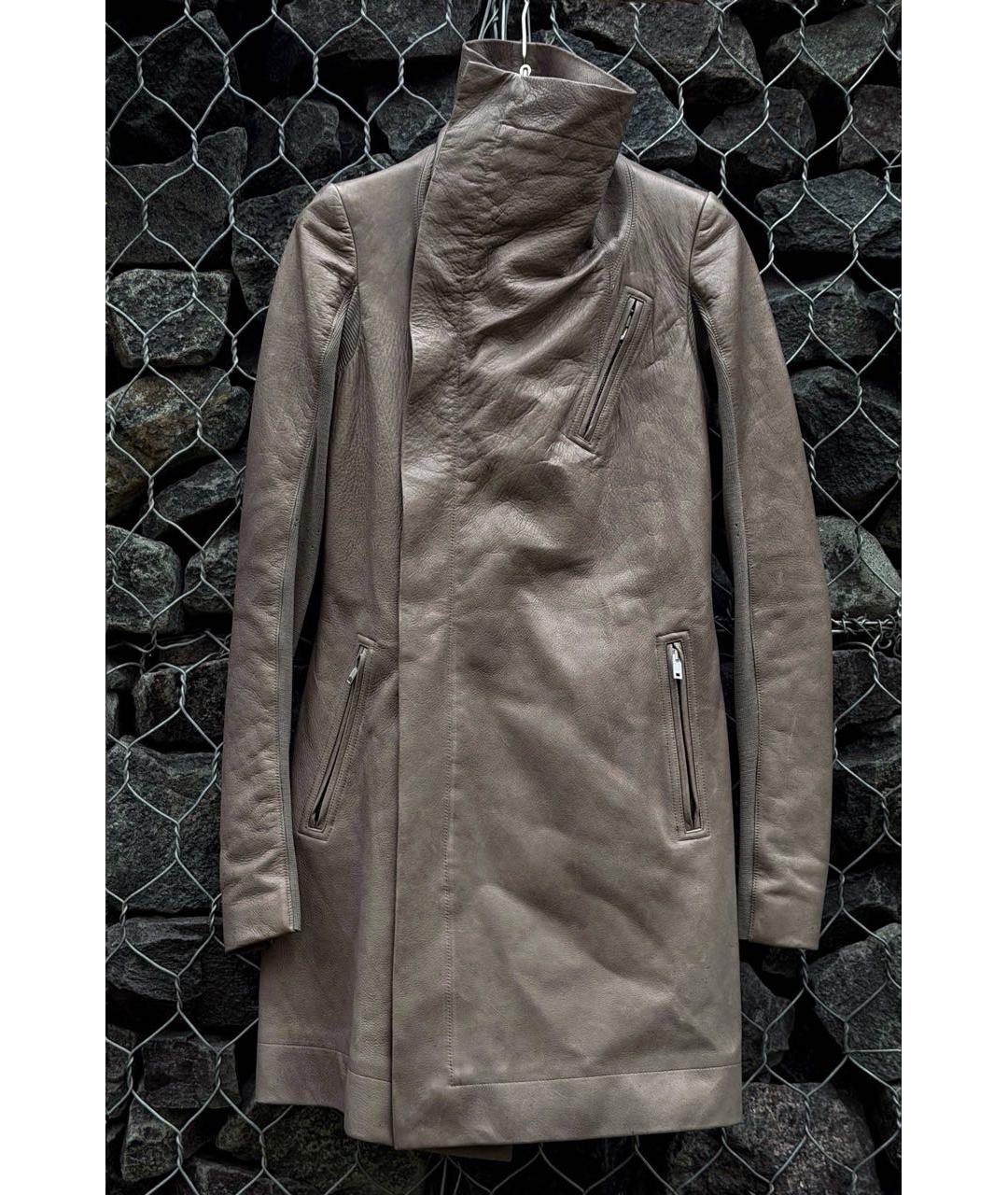 RICK OWENS Кожаное пальто, фото 5
