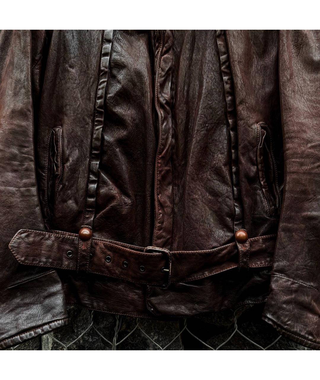 YOHJI YAMAMOTO Кожаная куртка, фото 4