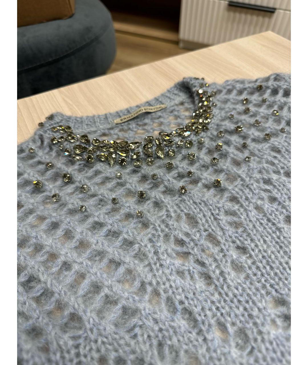 ERMANNO SCERVINO Голубая футболка, фото 4