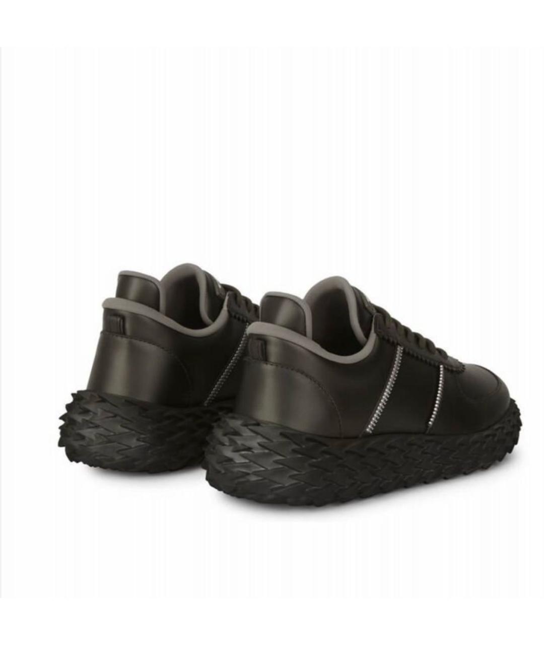 GIUSEPPE ZANOTTI DESIGN Хаки кожаные кроссовки, фото 4