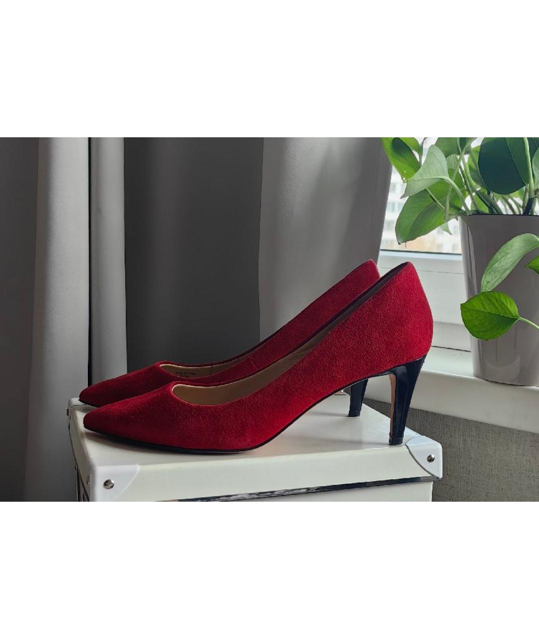 DIANE VON FURSTENBERG Бордовые замшевые туфли, фото 8