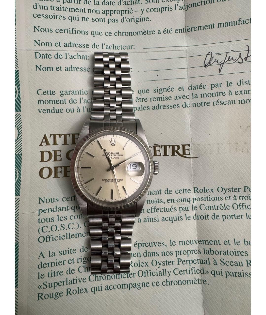 ROLEX Серебряные металлические часы, фото 3