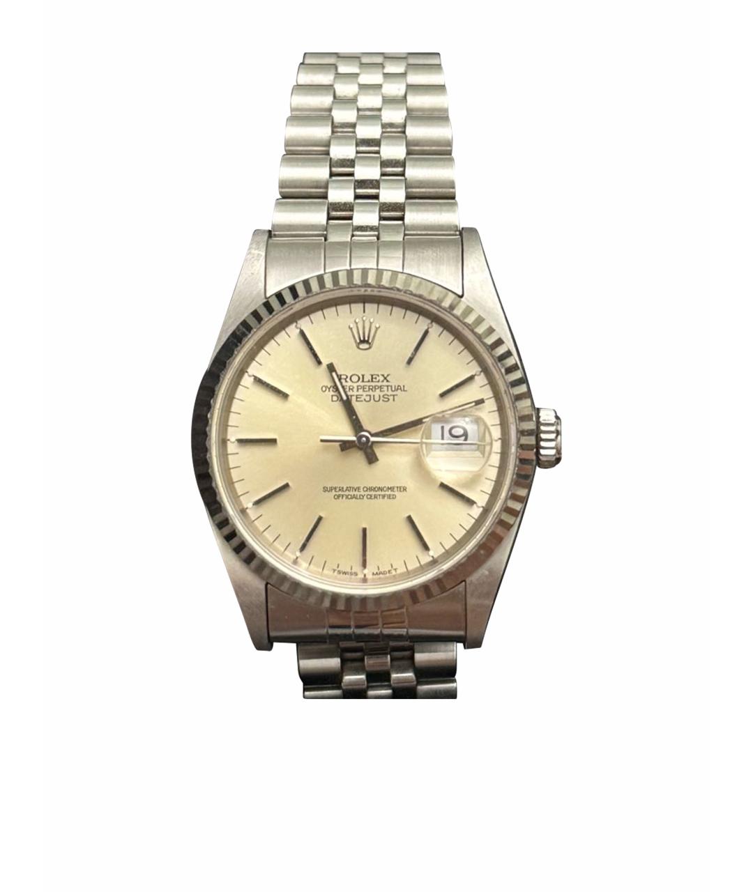 ROLEX Серебряные металлические часы, фото 1