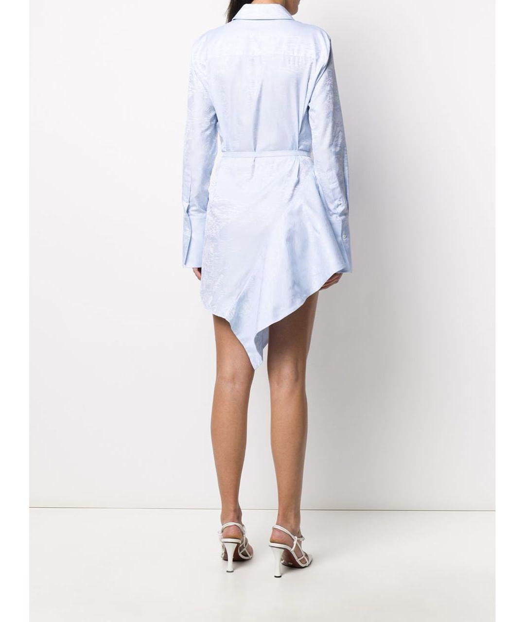OFF-WHITE Голубая хлопковая рубашка, фото 4