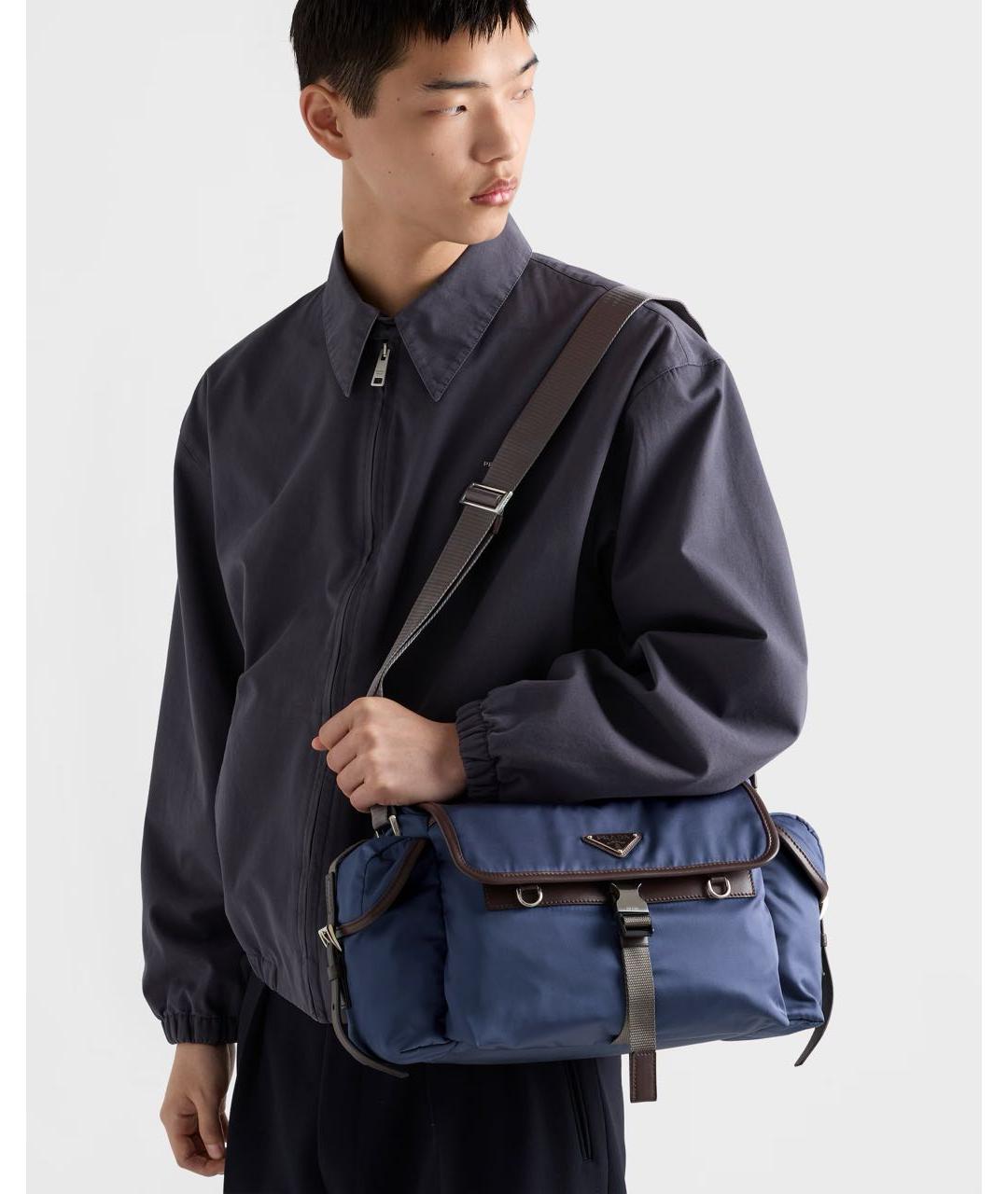 PRADA Синяя сумка на плечо, фото 5