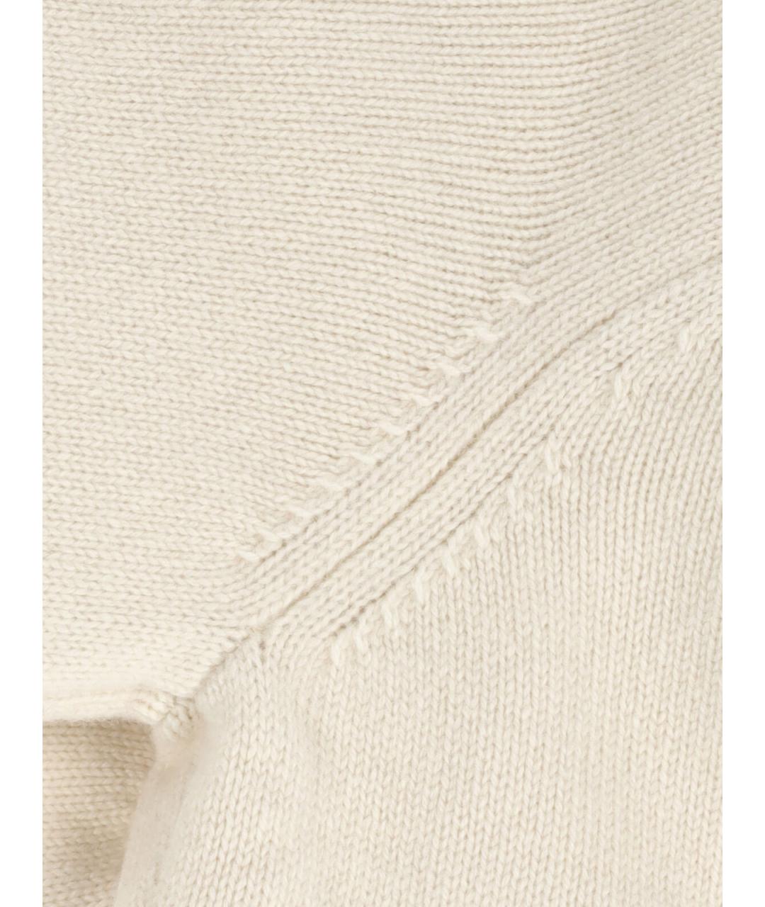 MAISON KITSUNE Бежевый шерстяной джемпер / свитер, фото 5