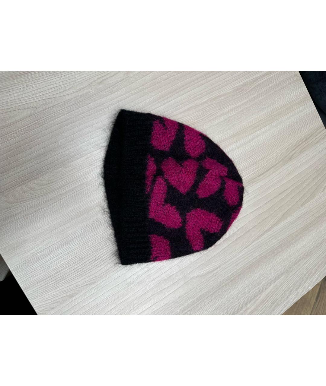 SAINT LAURENT Черная шерстяная шапка, фото 2
