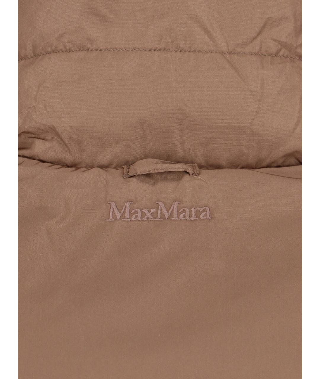 MAX MARA Коричневый шерстяной пуховик, фото 4