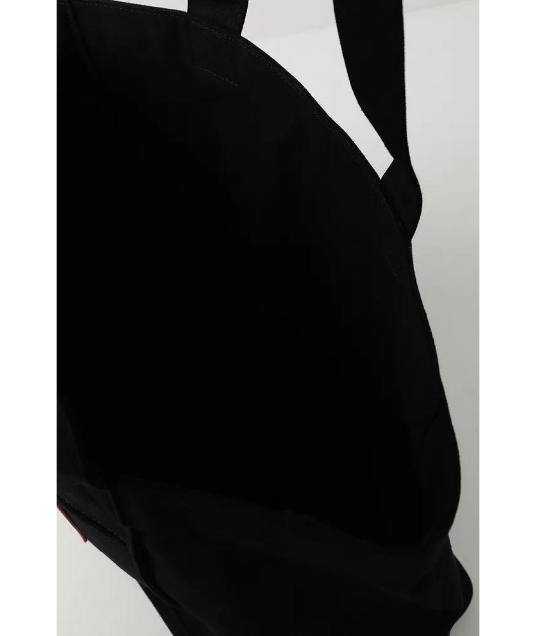 HUGO Черная хлопковая сумка тоут, фото 5