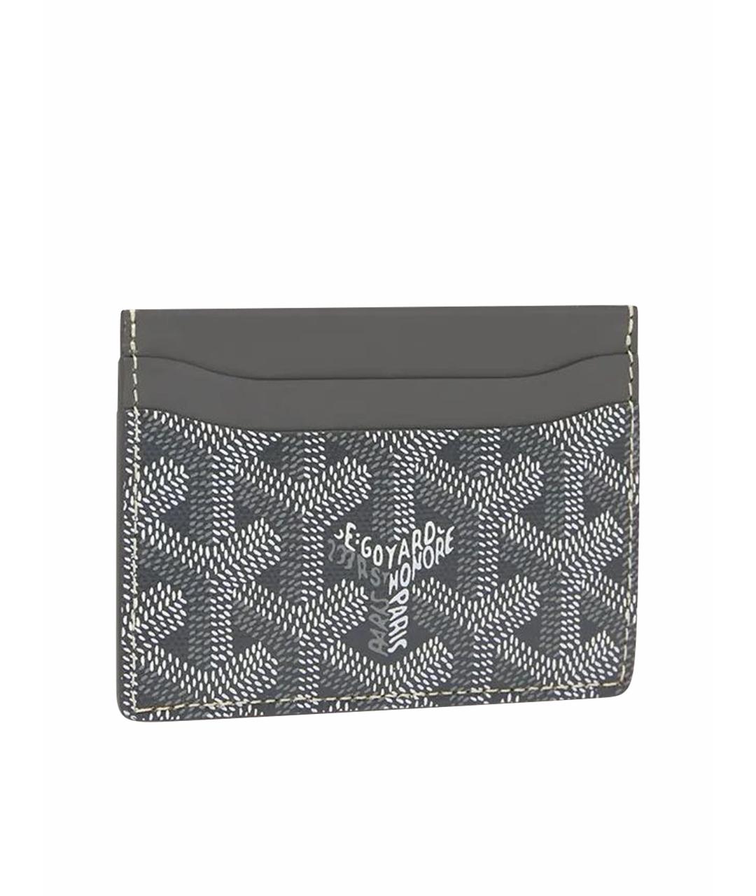 GOYARD Серый кожаный кардхолдер, фото 4
