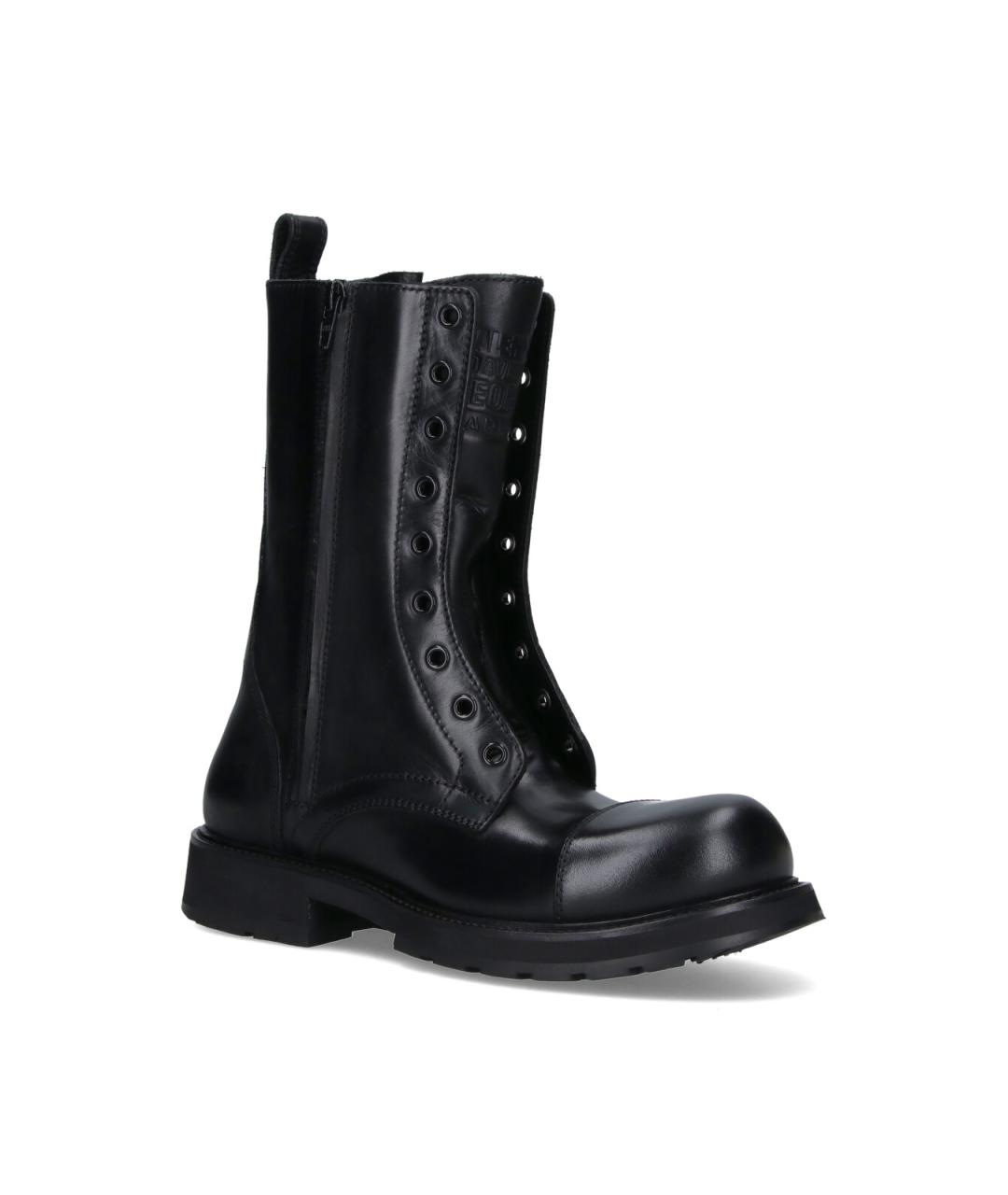 BALENCIAGA Черные кожаные ботинки, фото 2