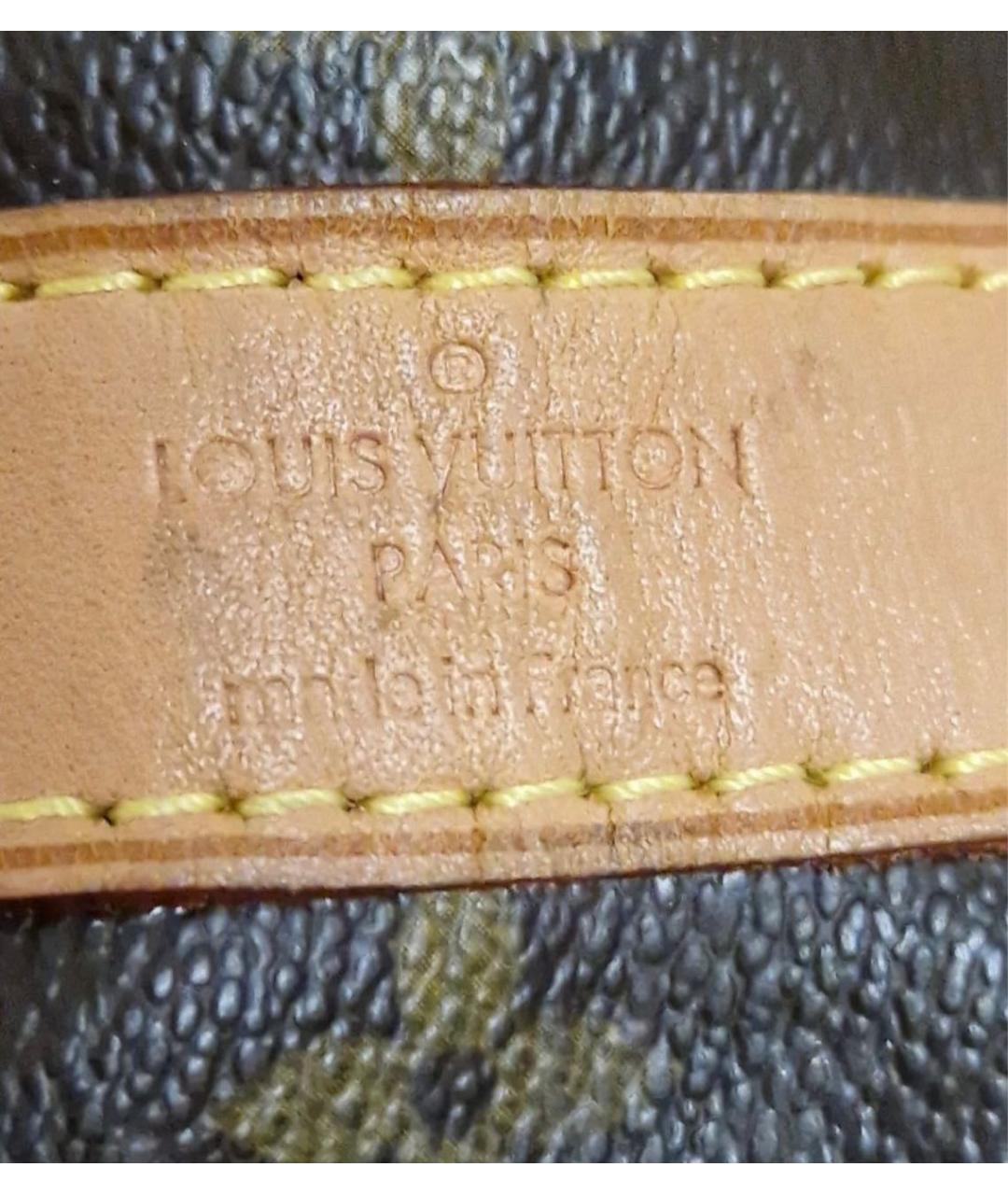 LOUIS VUITTON Коричневая кожаная дорожная/спортивная сумка, фото 7