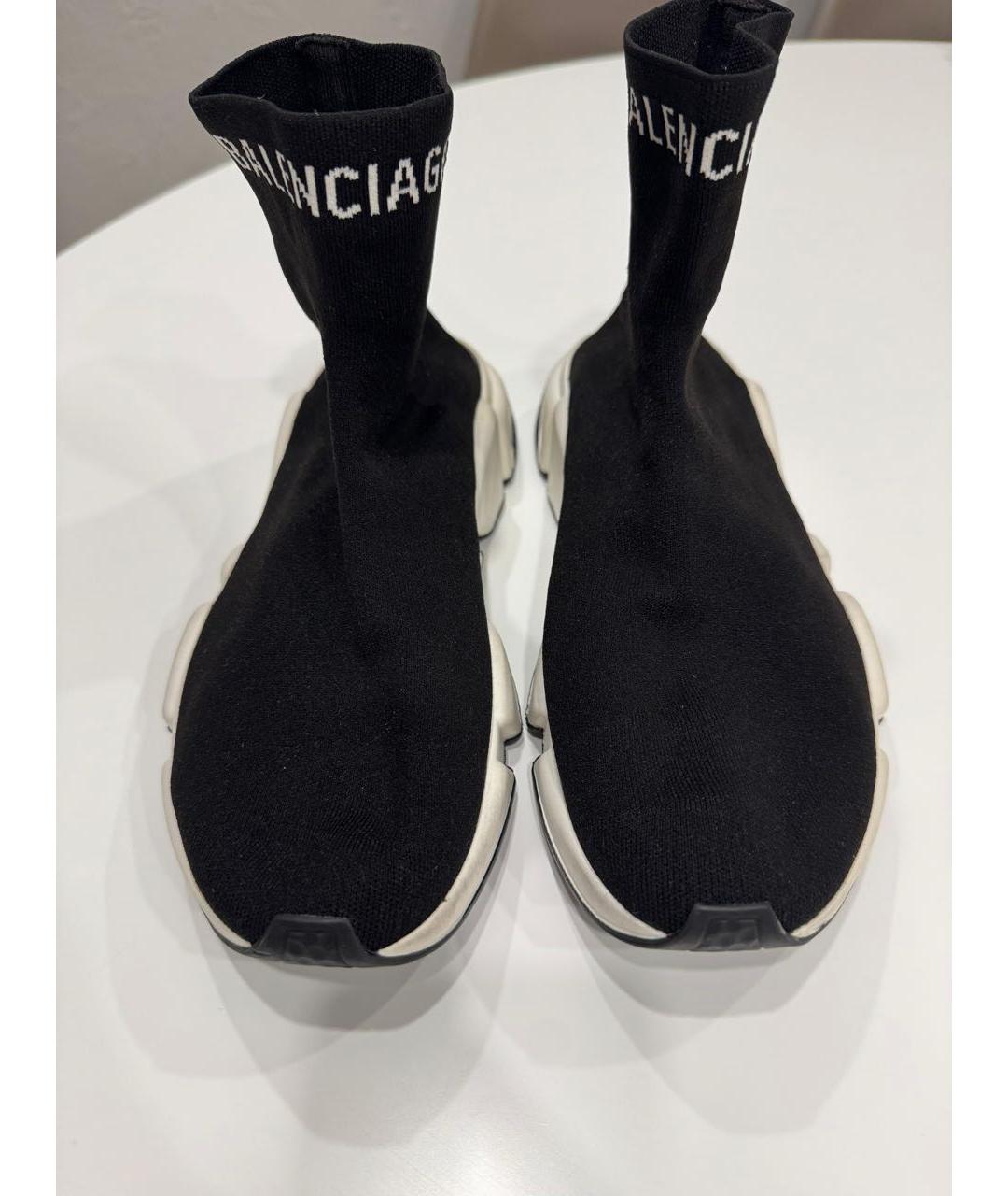 BALENCIAGA Черные текстильные кроссовки, фото 2