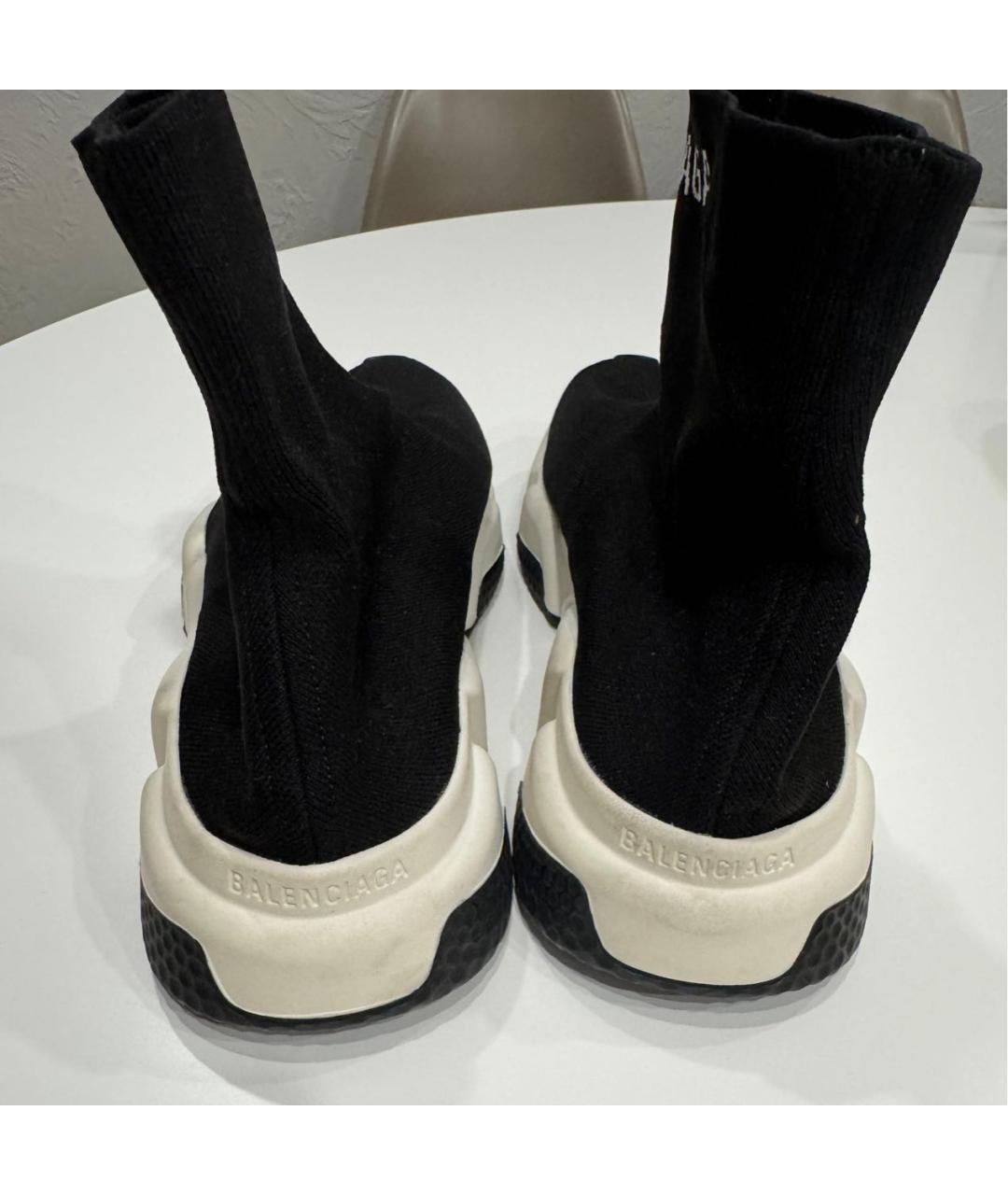 BALENCIAGA Черные текстильные кроссовки, фото 3
