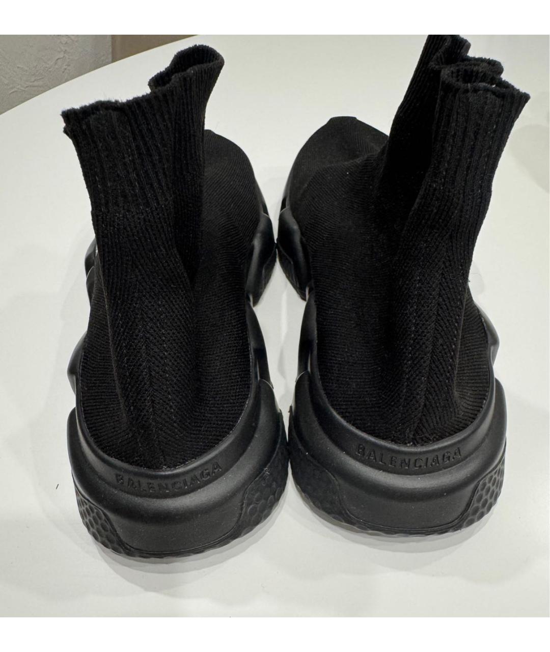 BALENCIAGA Черные текстильные кроссовки, фото 2