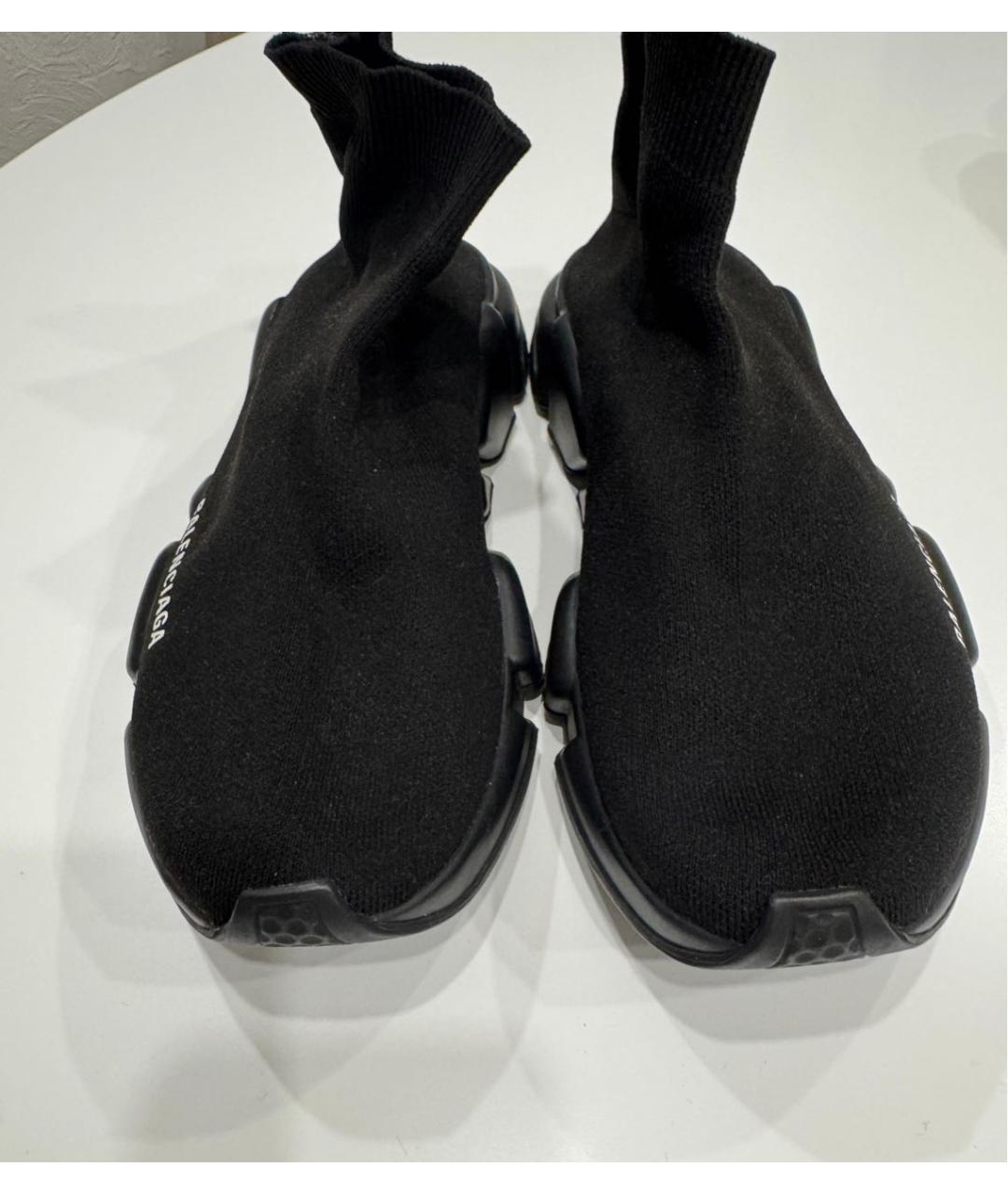 BALENCIAGA Черные текстильные кроссовки, фото 3