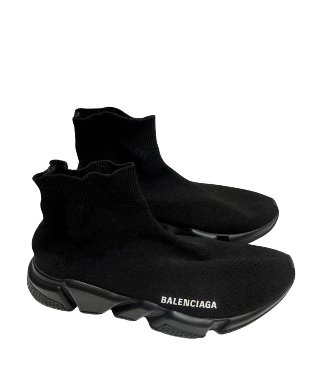 BALENCIAGA Черные текстильные кроссовки, фото 1