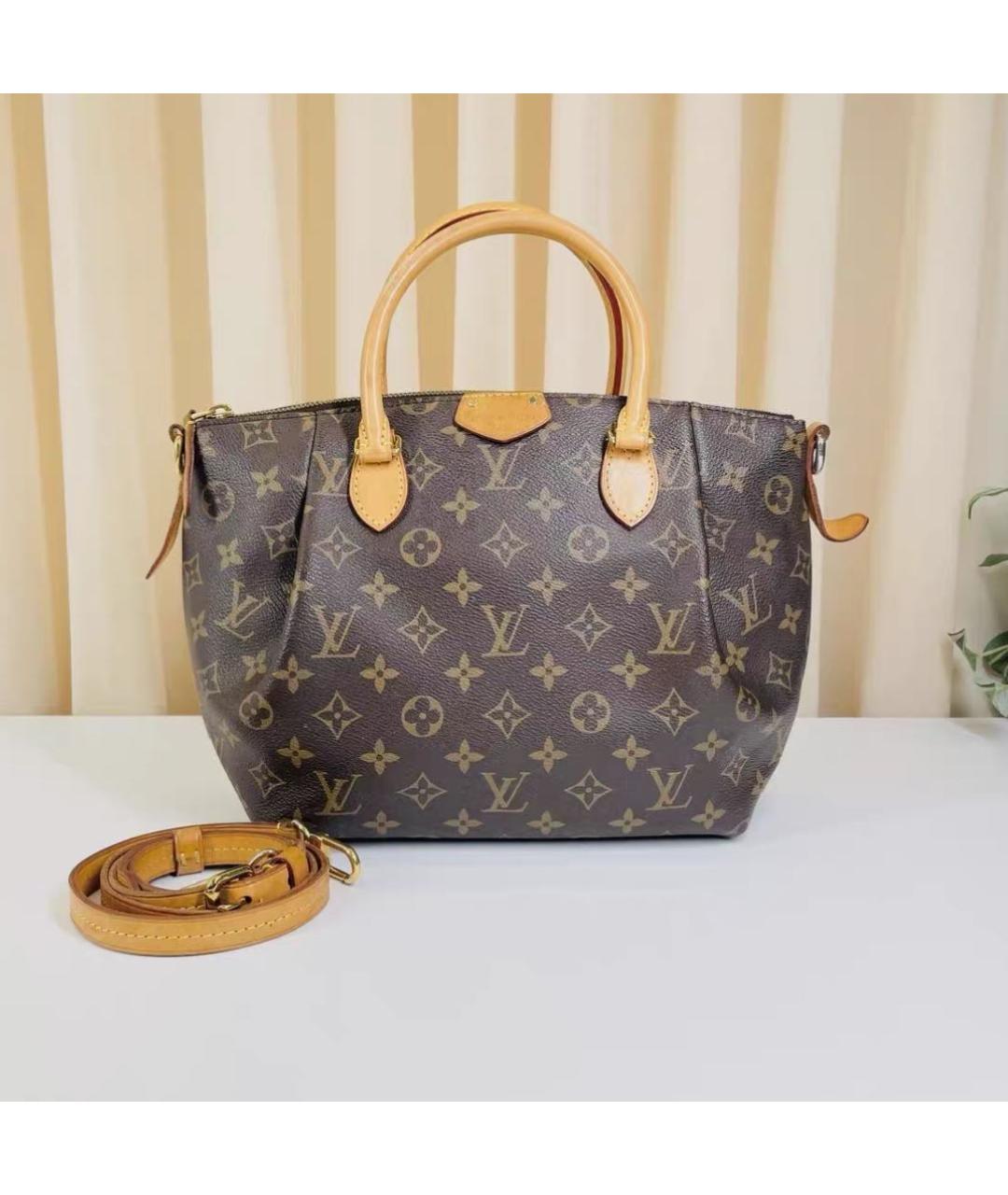 LOUIS VUITTON Коричневая кожаная сумка через плечо, фото 2