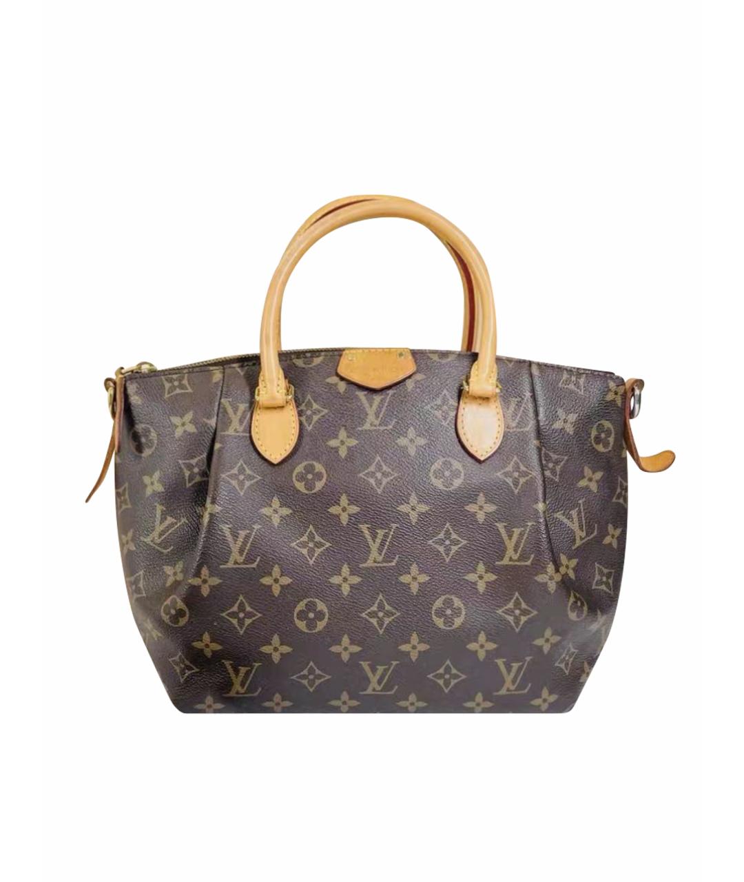 LOUIS VUITTON Коричневая кожаная сумка через плечо, фото 1