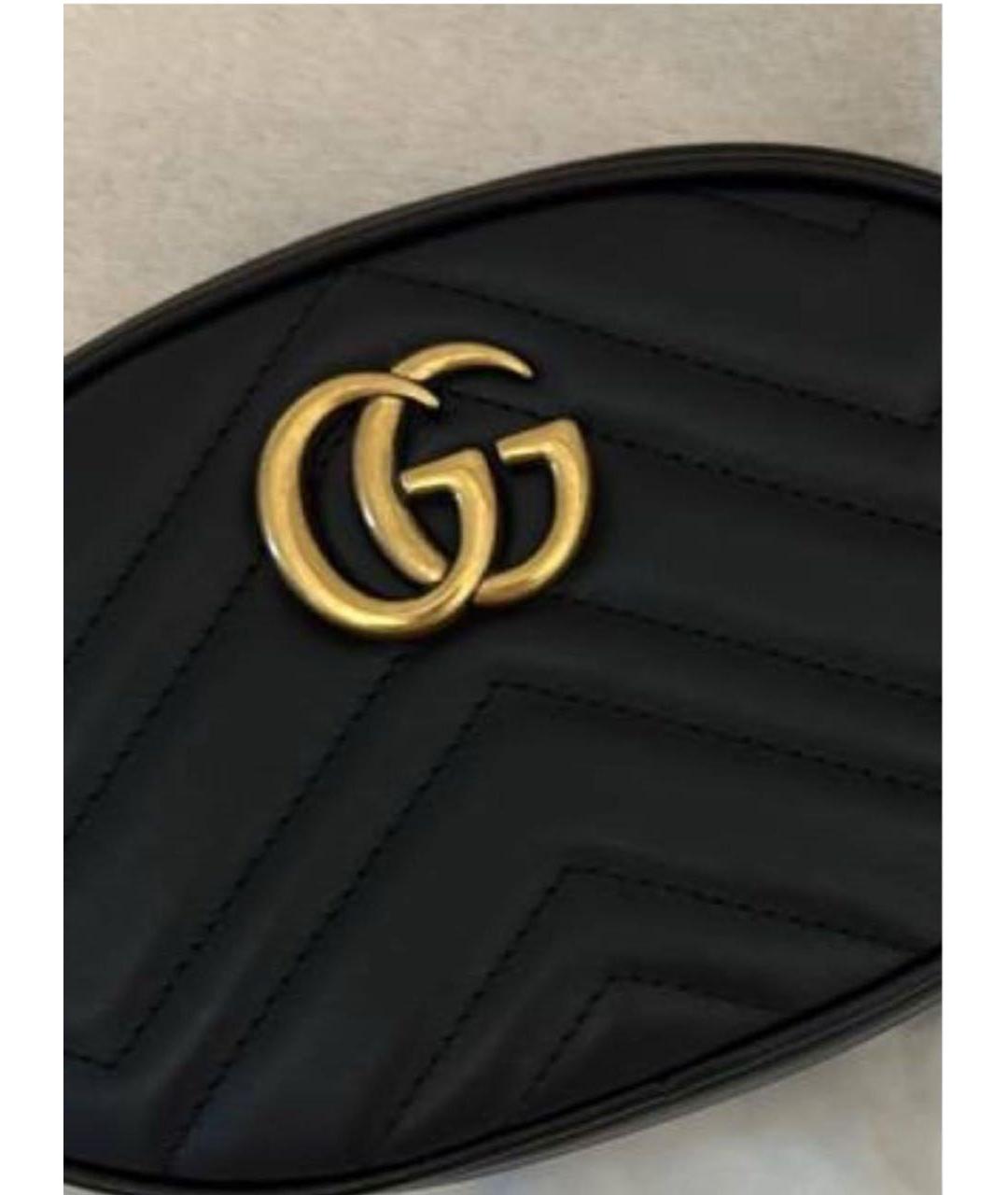 GUCCI Черная кожаная поясная сумка, фото 2