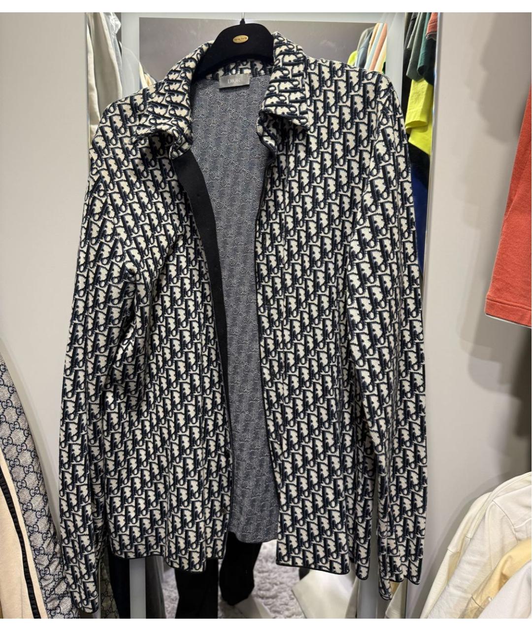 CHRISTIAN DIOR Черная хлопковая кэжуал рубашка, фото 5