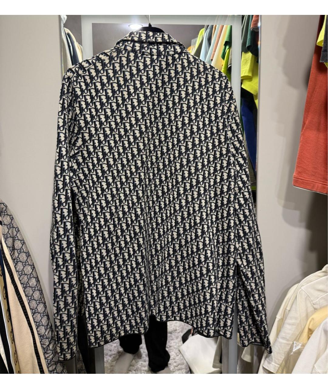 CHRISTIAN DIOR Черная хлопковая кэжуал рубашка, фото 2