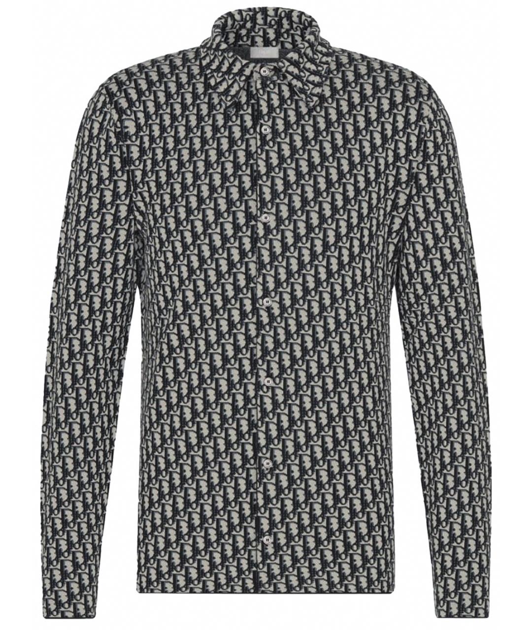 CHRISTIAN DIOR Черная хлопковая кэжуал рубашка, фото 1