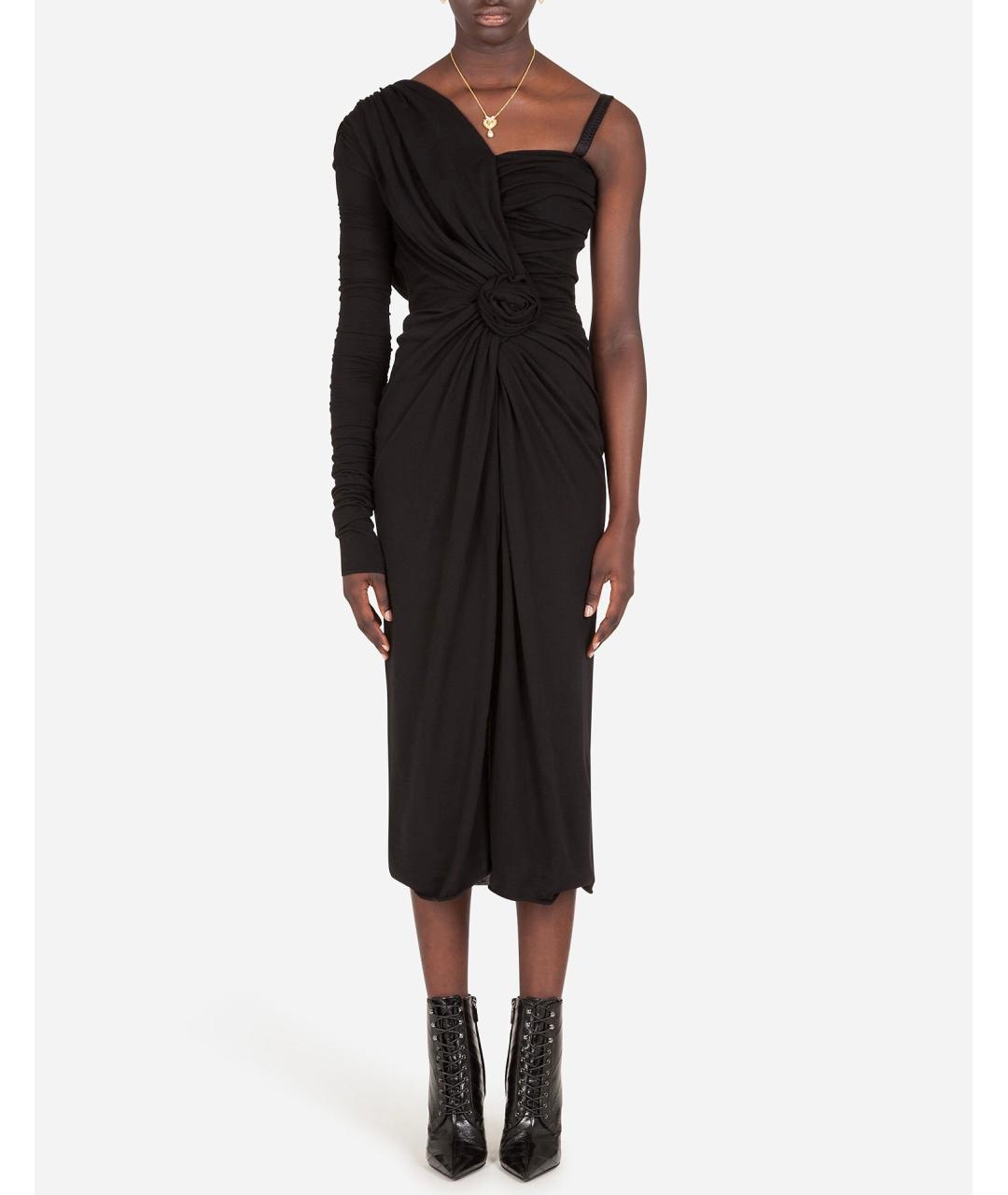 DOLCE&GABBANA Черное коктейльное платье, фото 4