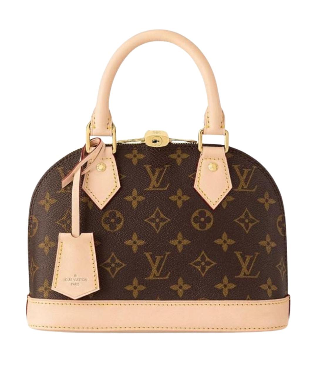 LOUIS VUITTON Коричневая сумка с короткими ручками, фото 1