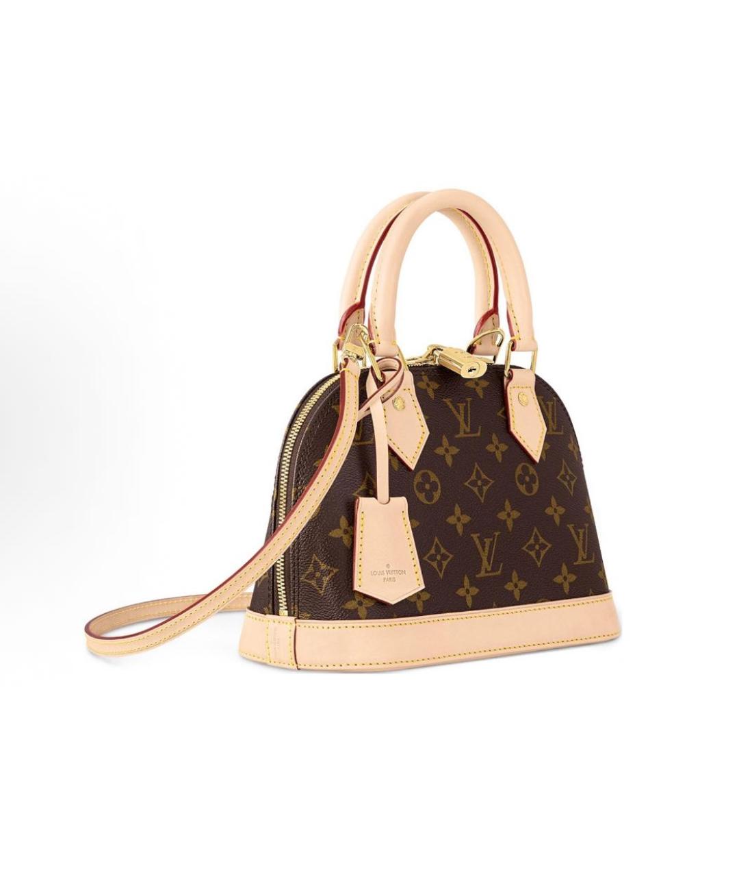 LOUIS VUITTON Коричневая сумка с короткими ручками, фото 2