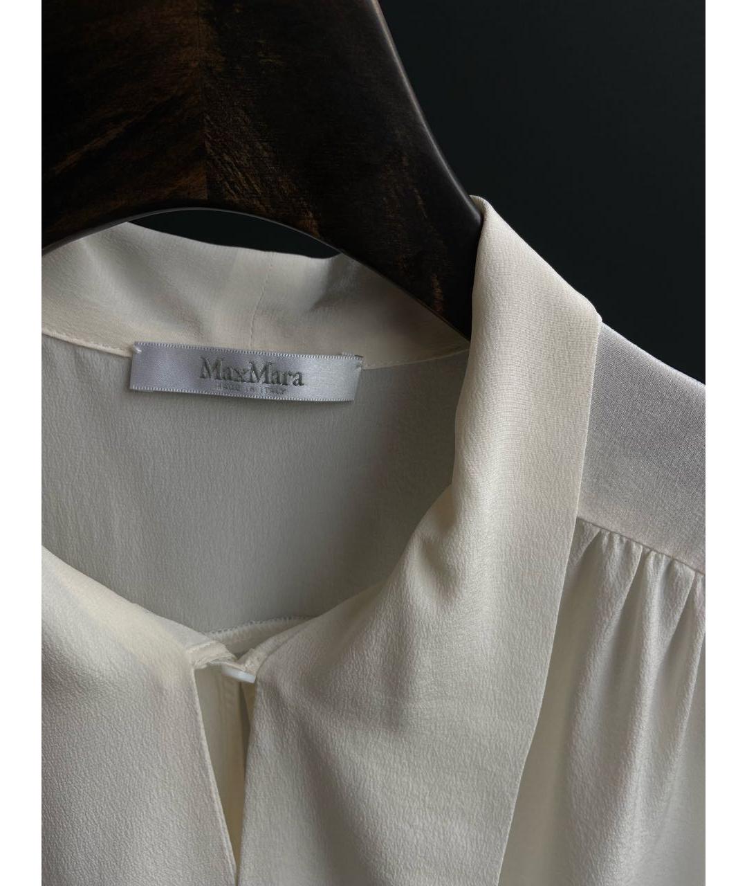 MAX MARA Бежевая блузы, фото 3