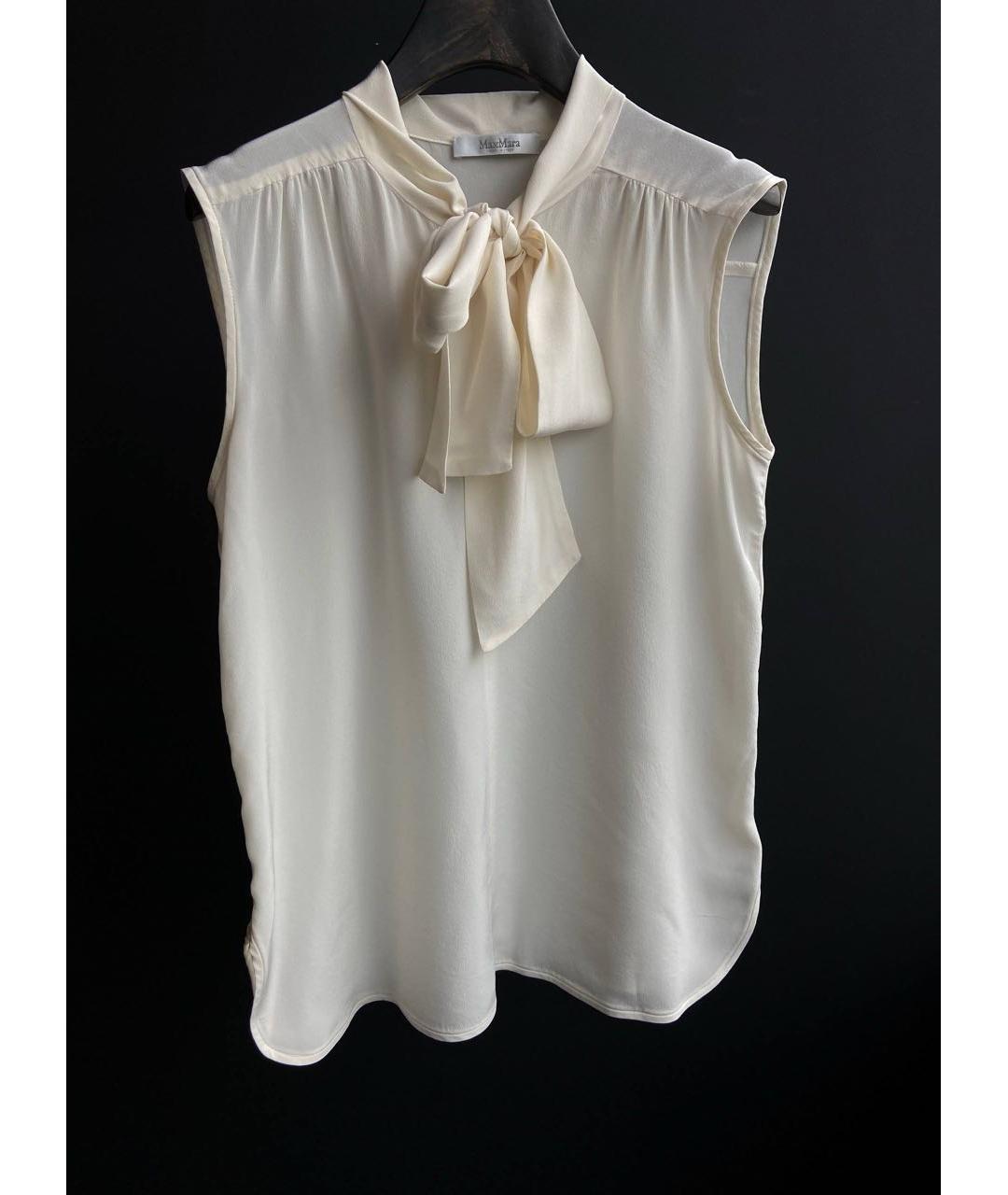 MAX MARA Бежевая блузы, фото 5