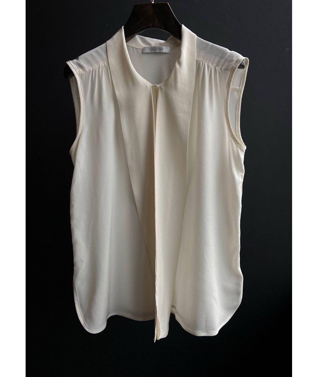 MAX MARA Бежевая блузы, фото 4