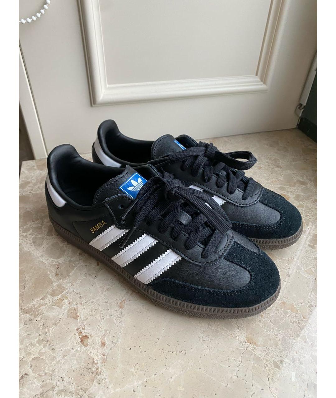 ADIDAS Черные замшевые кеды, фото 9