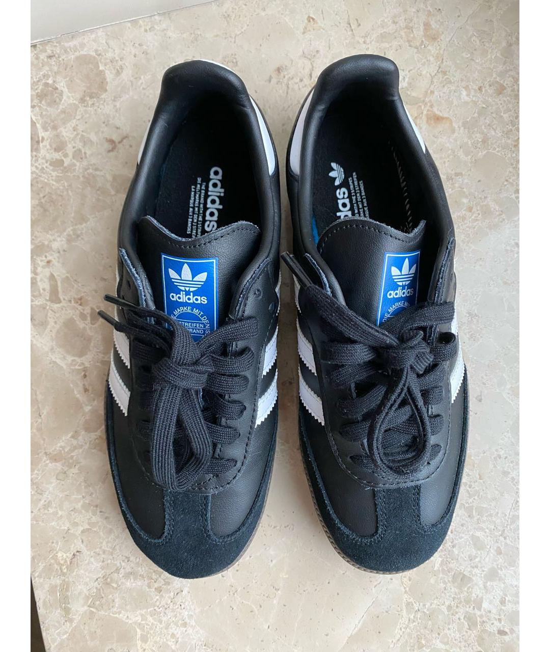 ADIDAS Черные замшевые кеды, фото 2