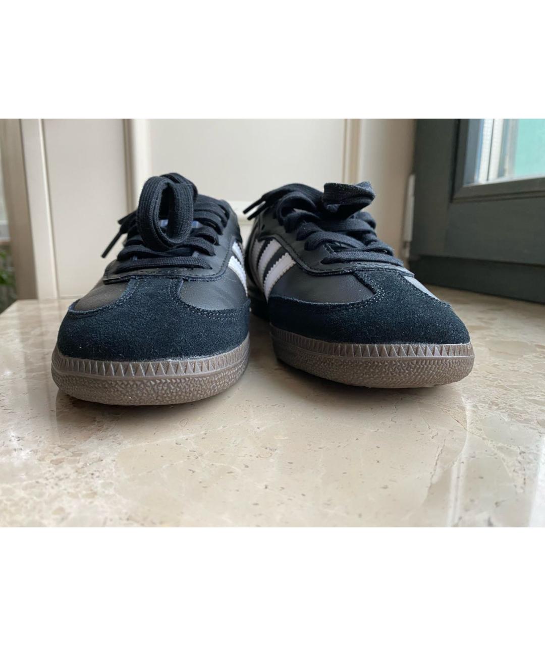 ADIDAS Черные замшевые кеды, фото 4