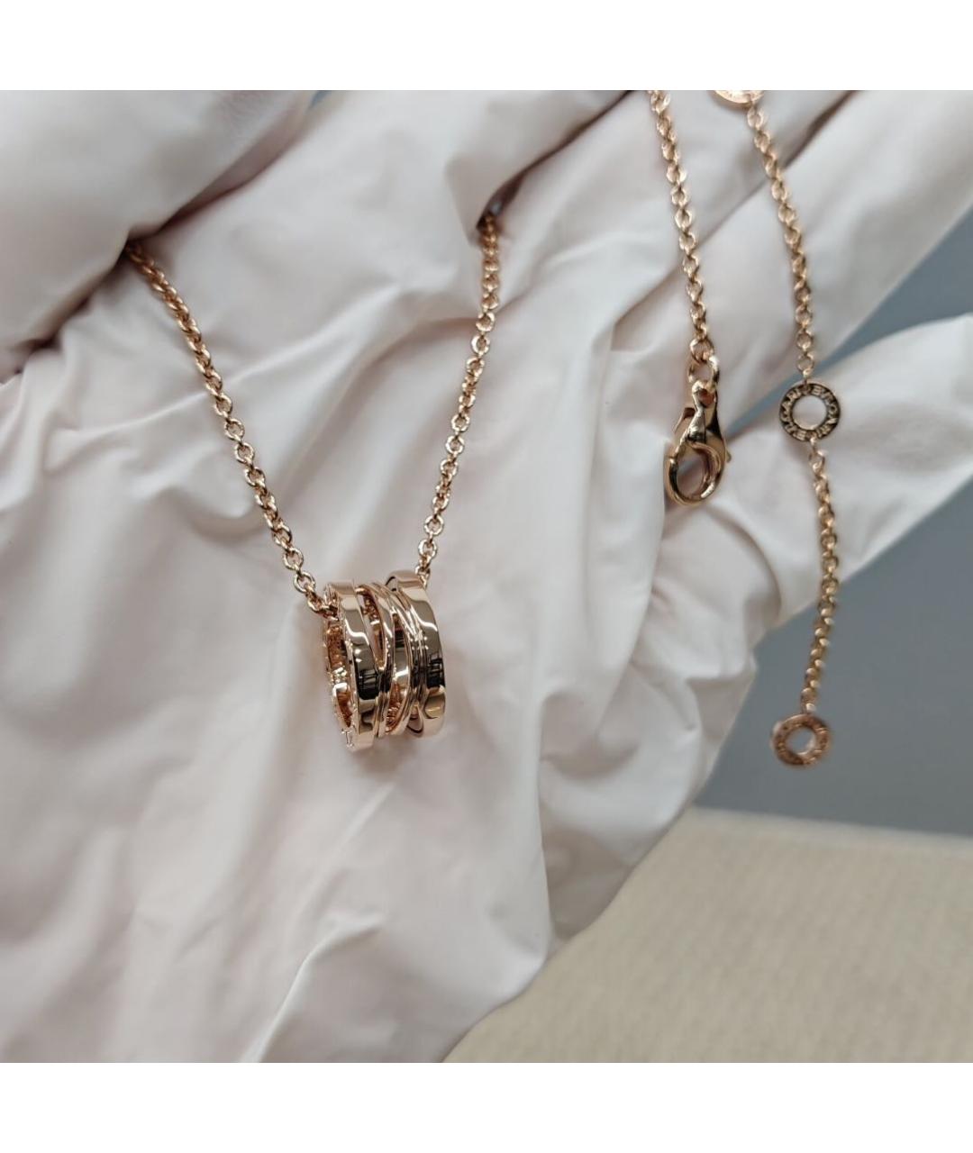 BVLGARI Розовая подвеска из розового золота, фото 4