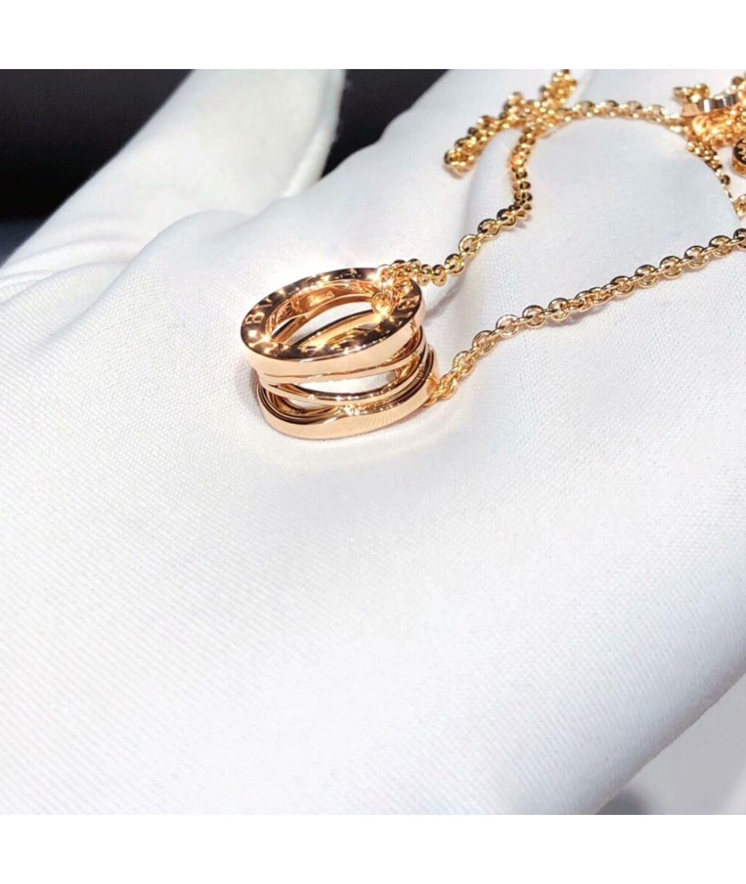 BVLGARI Розовая подвеска из розового золота, фото 3