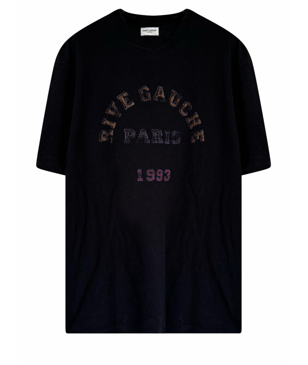 SAINT LAURENT Черная футболка, фото 1