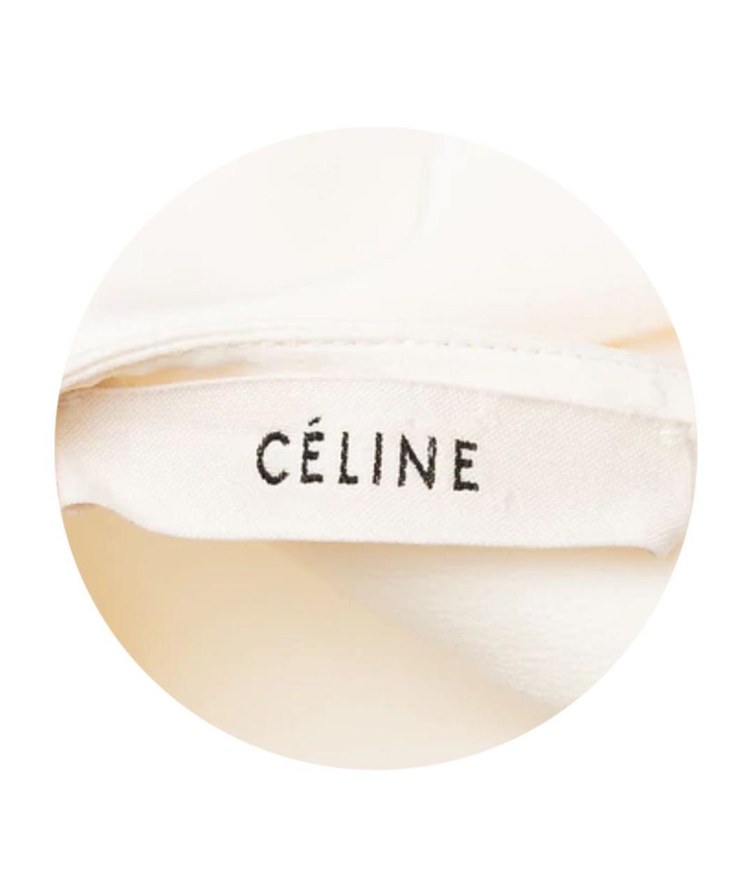 CELINE Бежевое вискозное коктейльное платье, фото 3