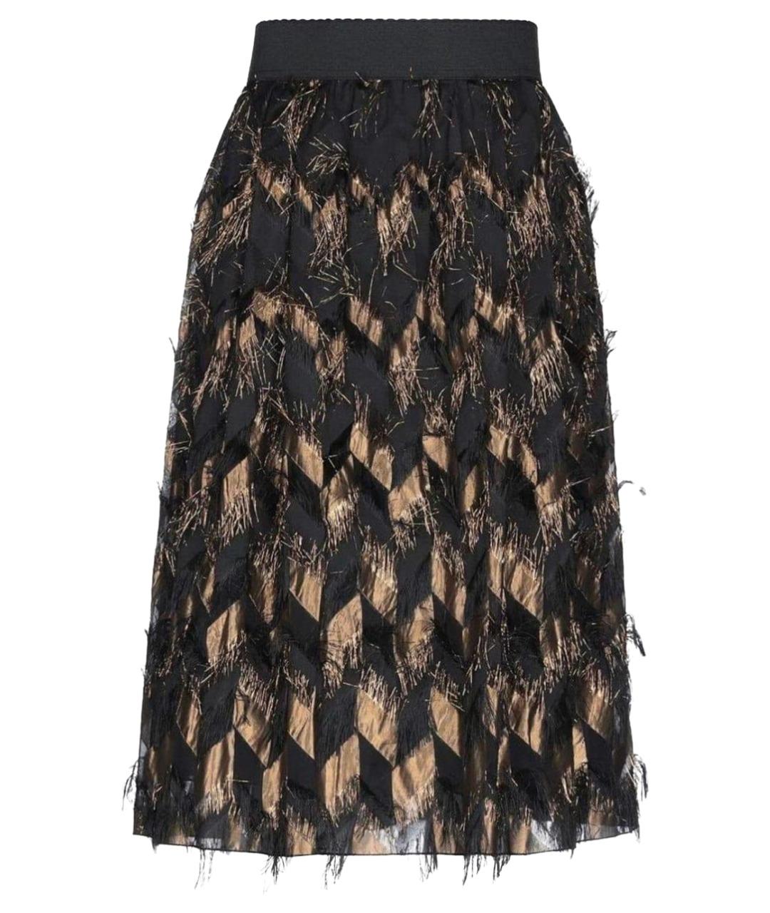 DOLCE&GABBANA Черная юбка миди, фото 1