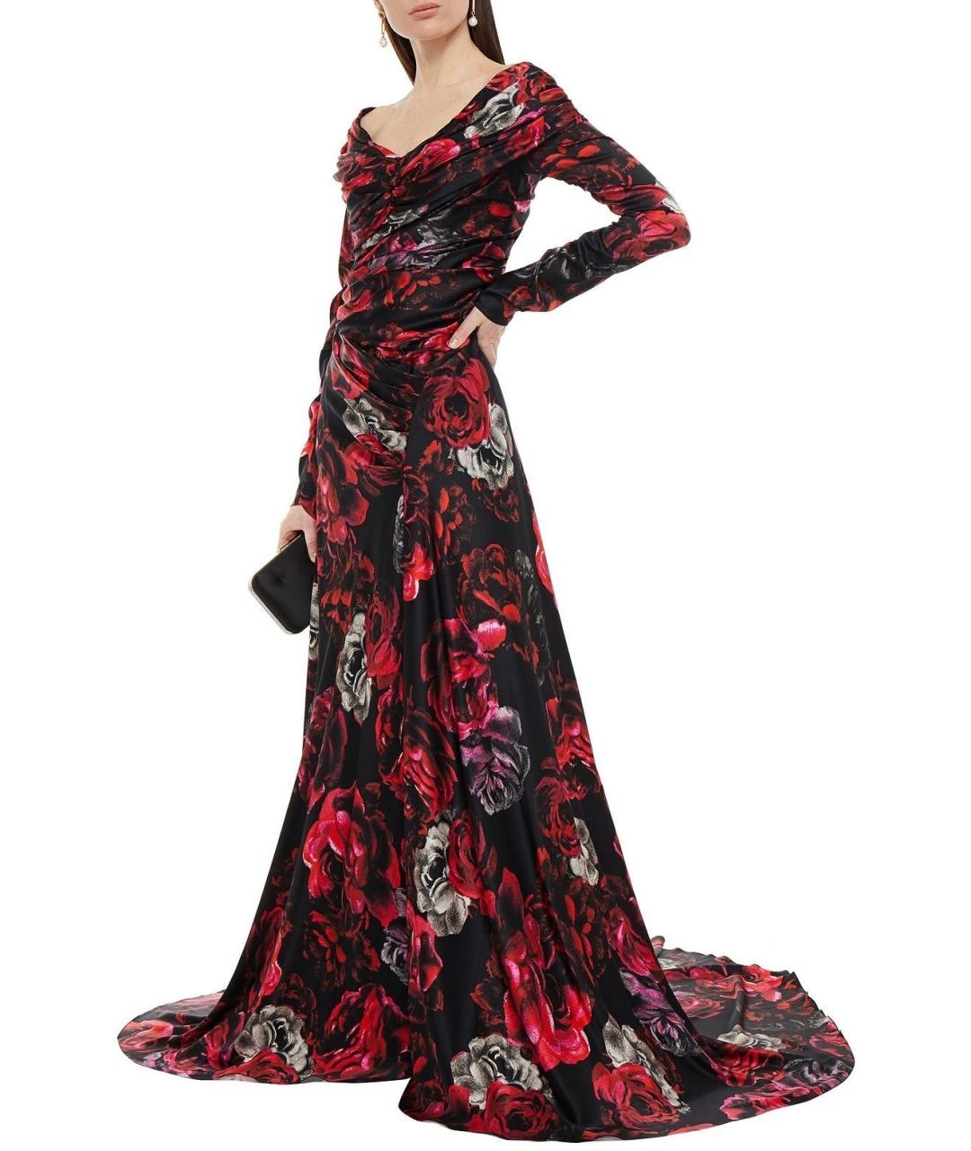 DOLCE&GABBANA Бордовое вечернее платье, фото 2