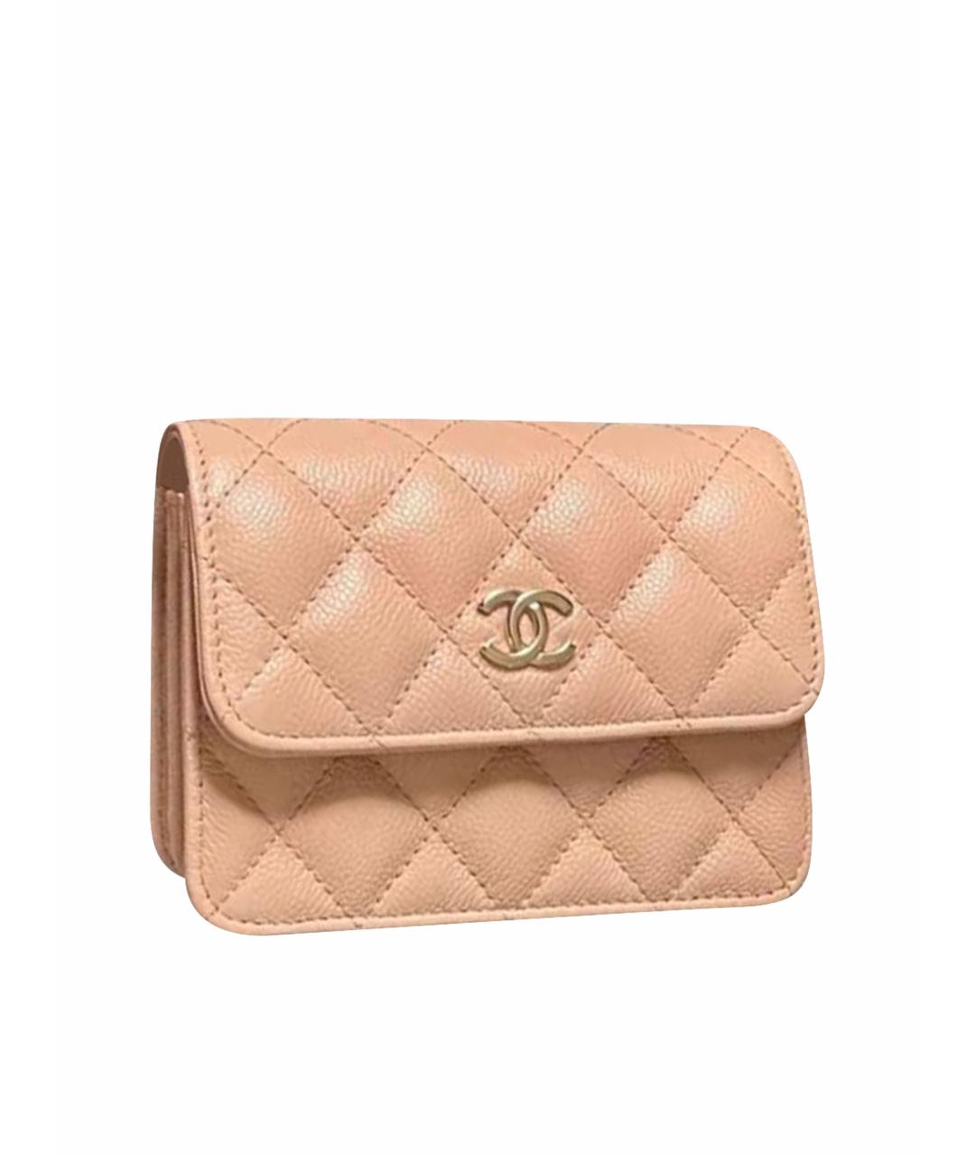 CHANEL Коралловая кожаная сумка через плечо, фото 1
