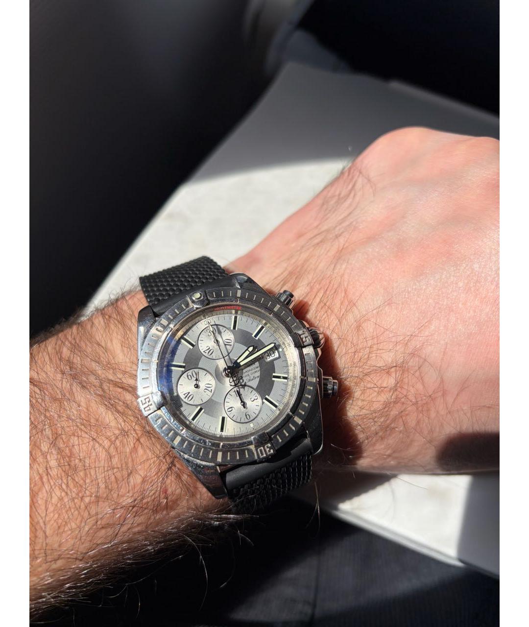 BREITLING Серебряные металлические часы, фото 2