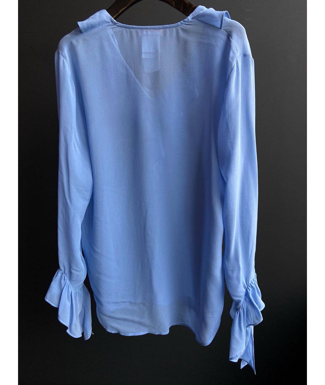 MAX MARA Голубая блузы, фото 2