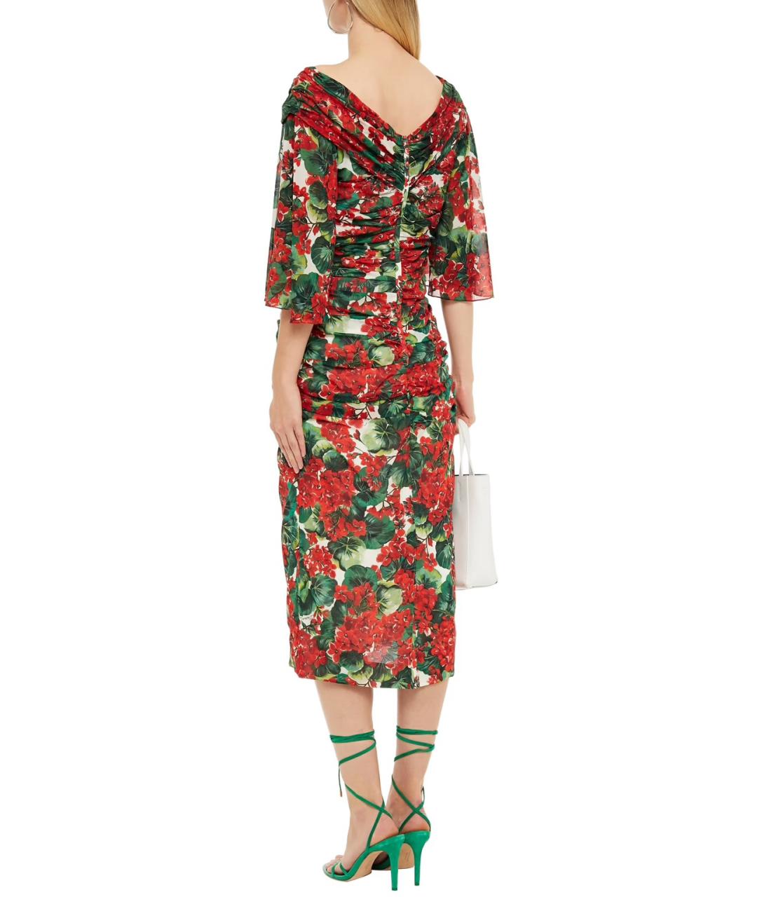DOLCE&GABBANA Красное коктейльное платье, фото 3