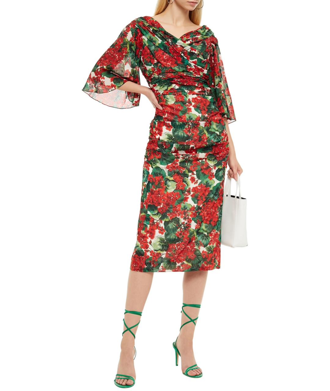 DOLCE&GABBANA Красное коктейльное платье, фото 2