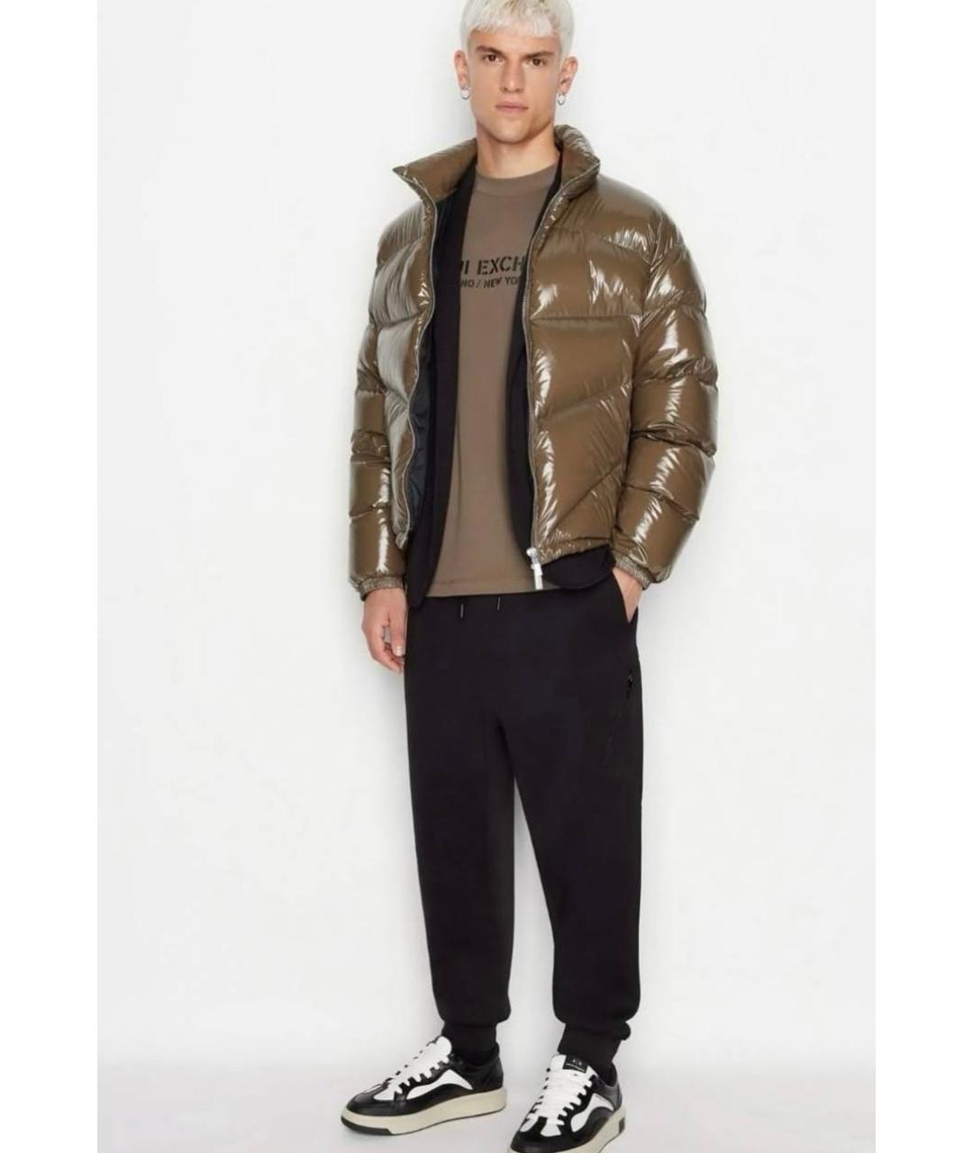 ARMANI EXCHANGE Хаки полиэстеровая куртка, фото 5